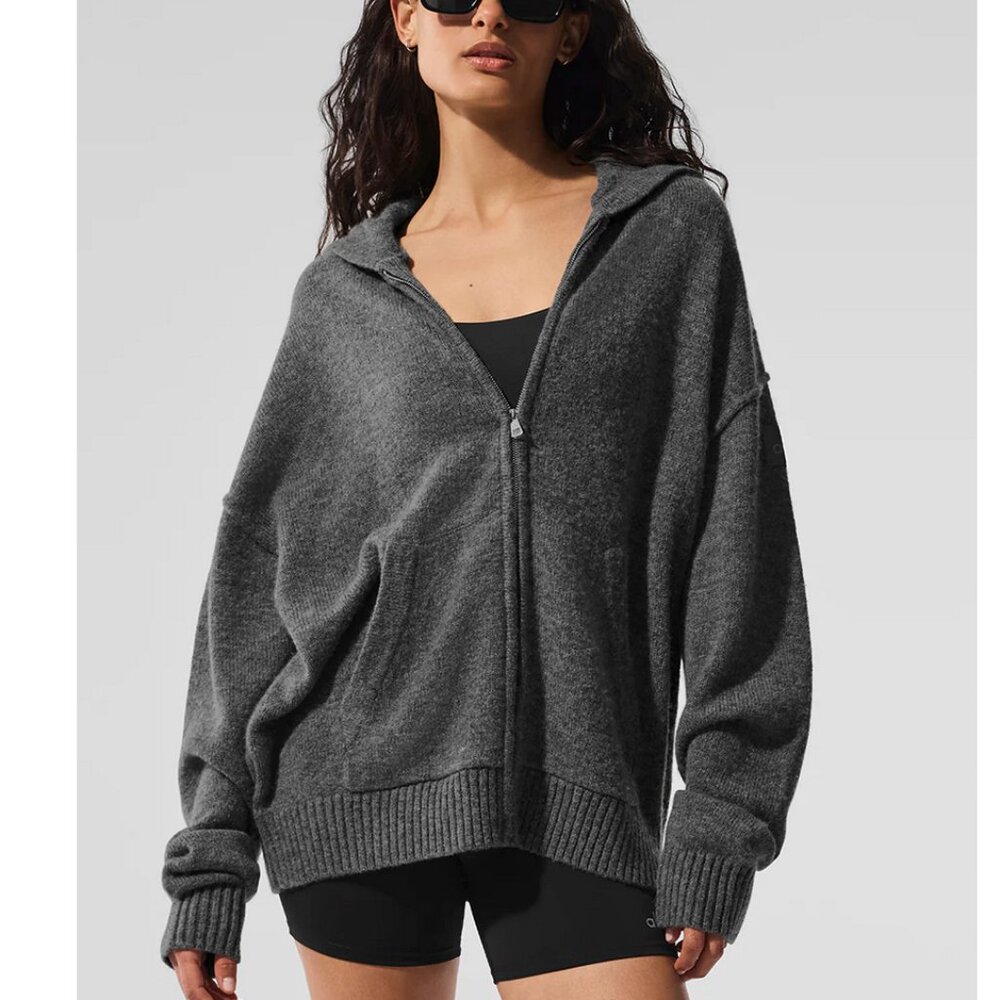 Alo- New Class Cashmere Full Zip Hoodie *NEW* w/tags